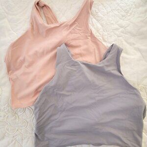 Athleta Pair of Purpose Crop sports bras - XL